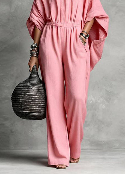 Kvinders Casual Jumpsuit med Patchwork og Høj Talje 4
