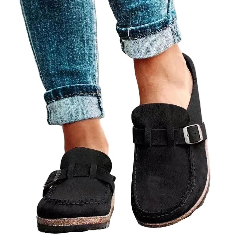 Kvinders Casual Loafers med Spænde 0