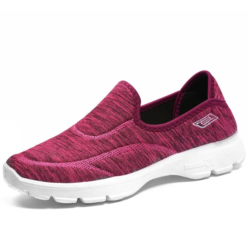 Kvinders Casual Sneakers Åndbar Blød Stof 8