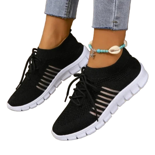 Kvinders Casual Sneakers Åndbar Mesh Slip-On 0