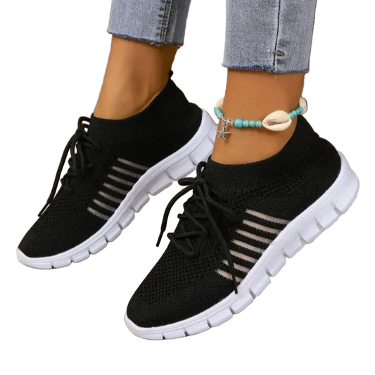 Kvinders Casual Sneakers Åndbar Mesh Slip-On 0