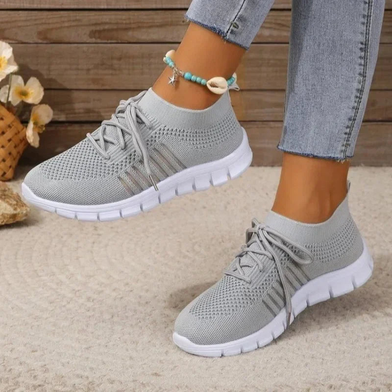 Kvinders Casual Sneakers Åndbar Mesh Slip-On 2