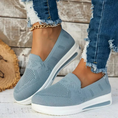 Kvinders Casual Sneakers Åndbar Strik Mesh 1