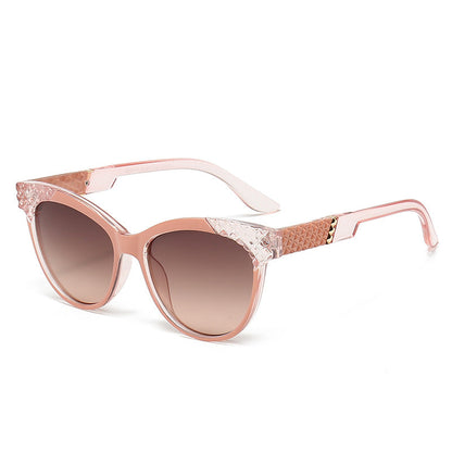 Kvinders Cat-Eye Solbriller med Struktureret Stel 6