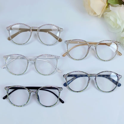Kvinders Cat Eye Briller med Rhinsten Glamour 1