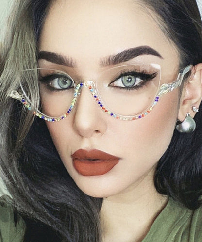Kvinders Cat Eye Halvrands Læsebriller 0