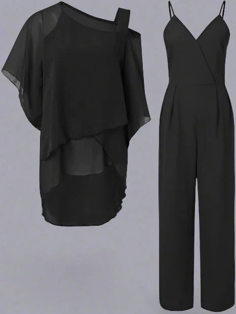 Kvinders Chiffon Sæt til Elegante Aftener 2