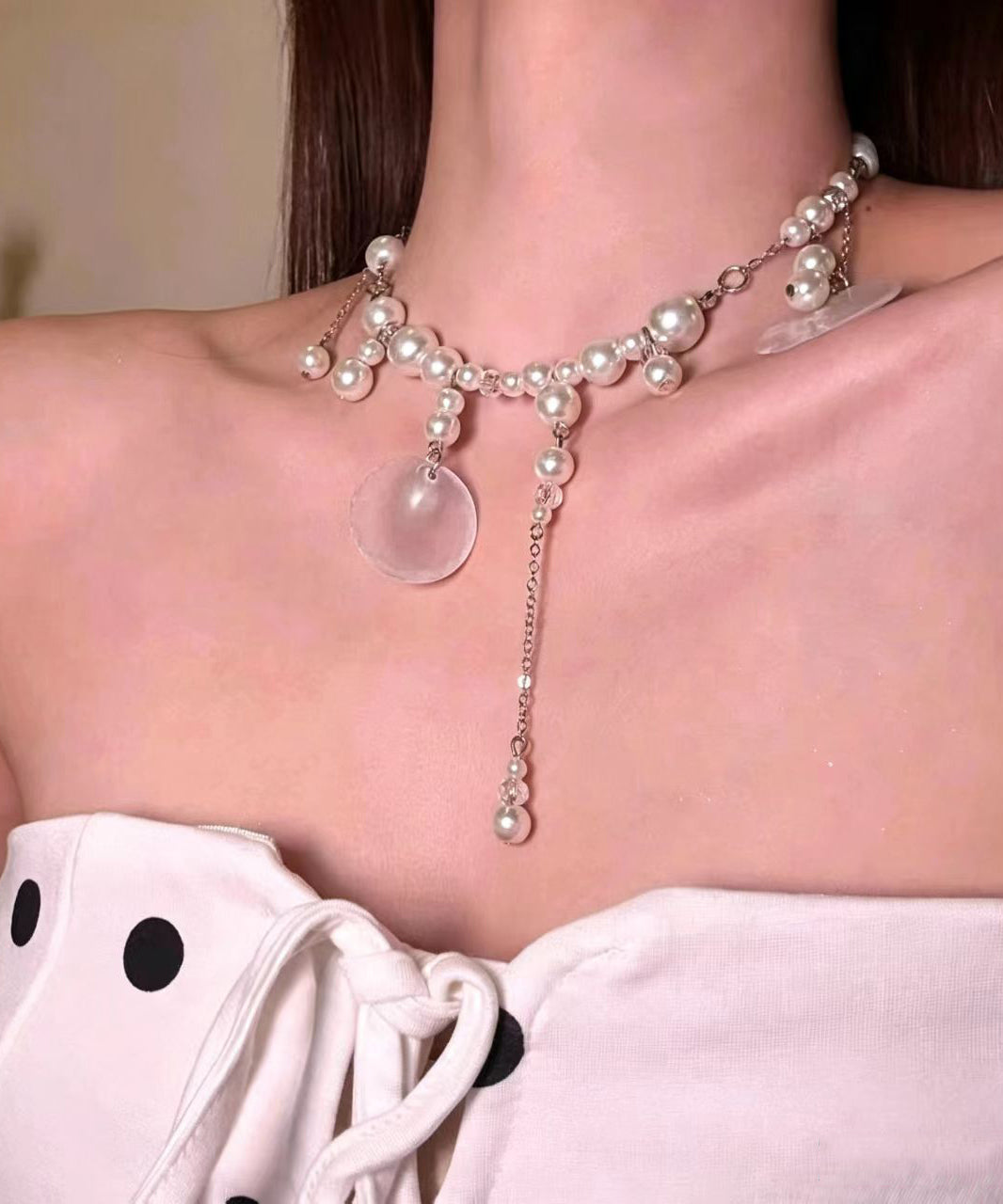 Kvinders Choker Halskæde Perle Inspireret Stil 2