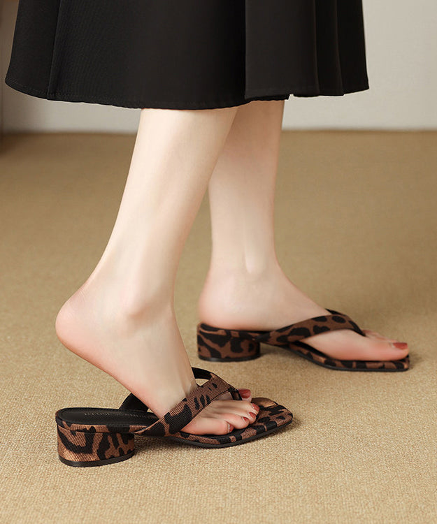 Kvinders Chunky Heel Flip Flops 3