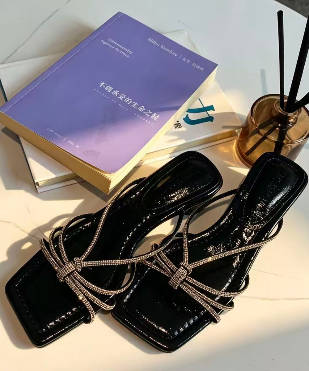 Kvinders Chunky Sandaler med Rhinsten 4