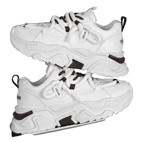 Kvinders Chunky Sneakers Med Åndbare Detaljer 0