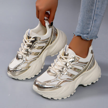 Kvinders Chunky Sneakers Sporty Design 2