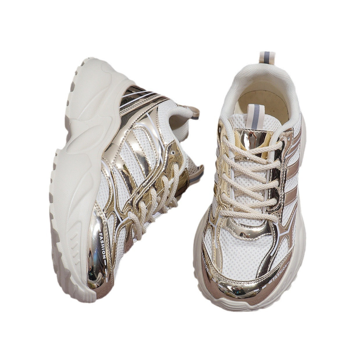 Kvinders Chunky Sneakers Sporty Design 5
