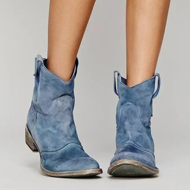 Kvinders Cowboystøvler Klassisk Vestlig Stil 2