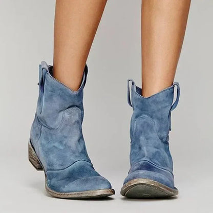 Kvinders Cowboystøvler Klassisk Vestlig Stil 2