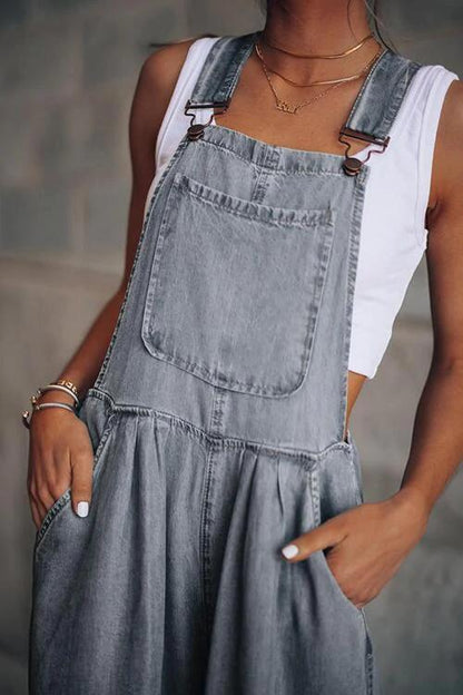 Kvinders Denim Jumpsuit Stilig Design 7