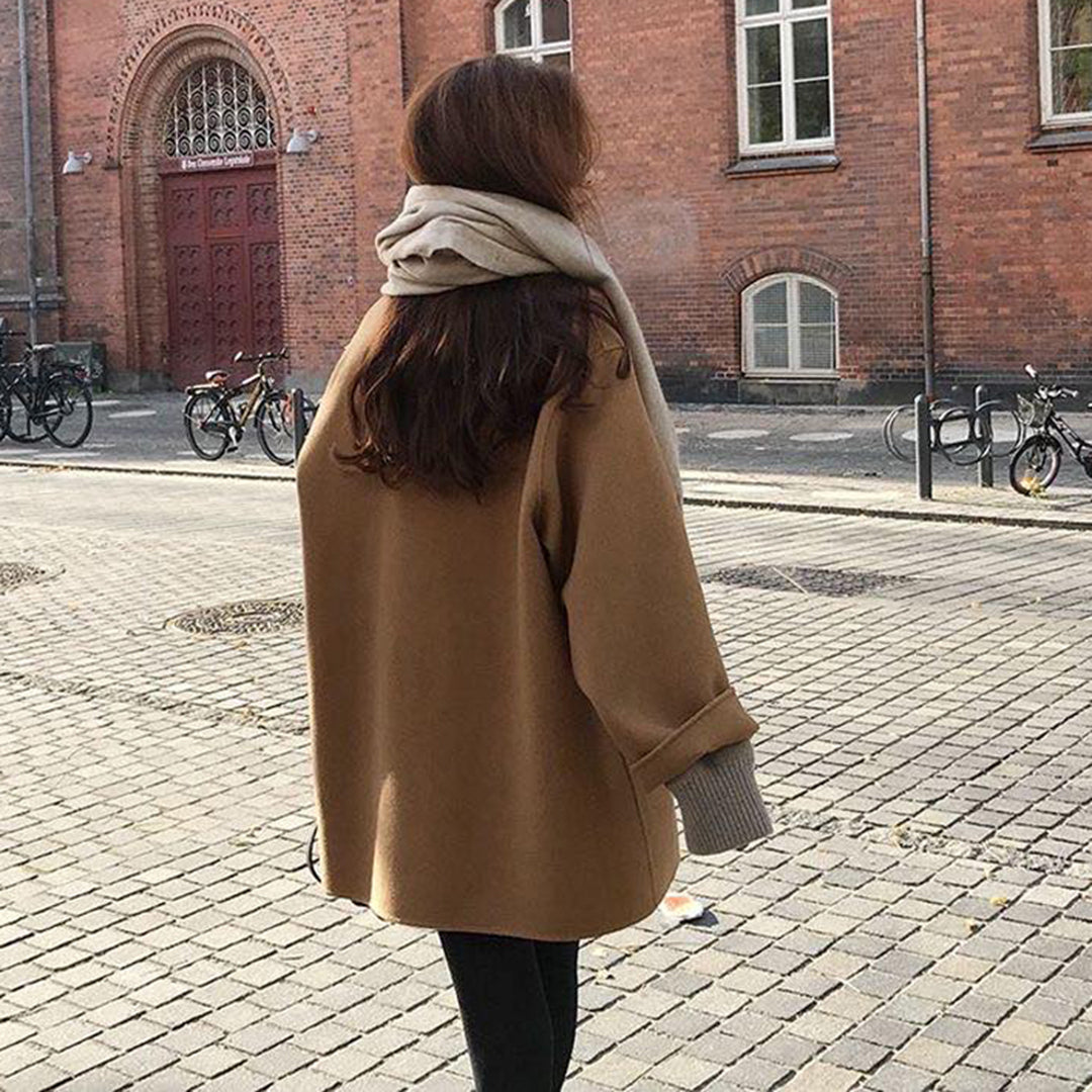 Kvinders Efterårsfrakke Tidløs Stil Moderne Snit 3