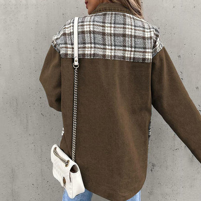 Kvinders Efterårsjakke Ternet 8