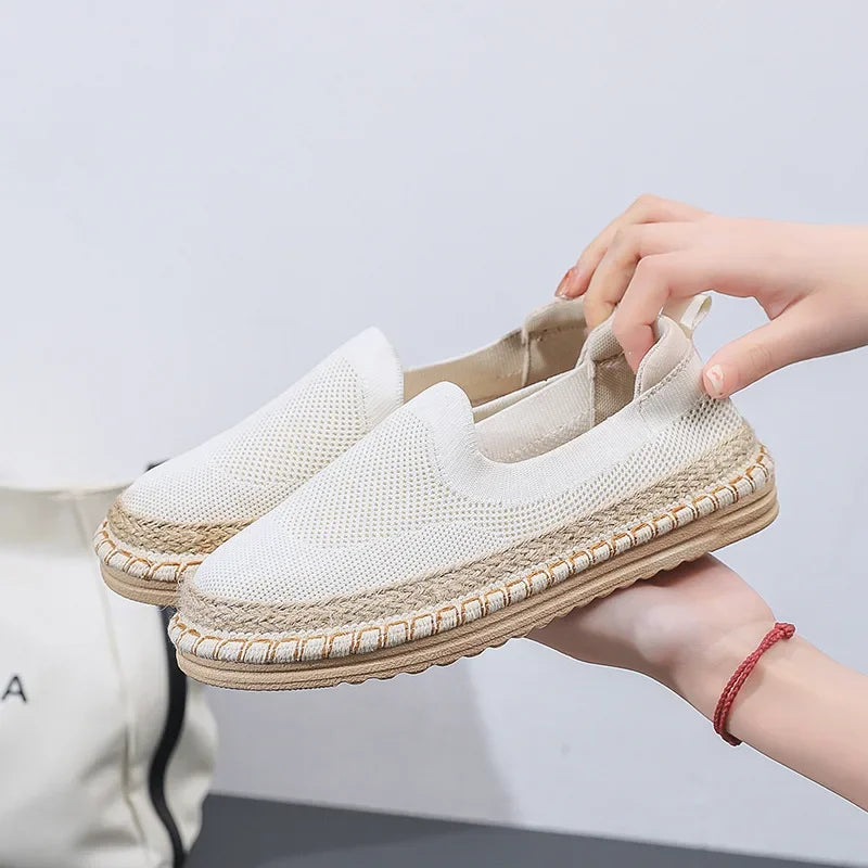 Kvinders Espadriller med Flettet Jutesål 6