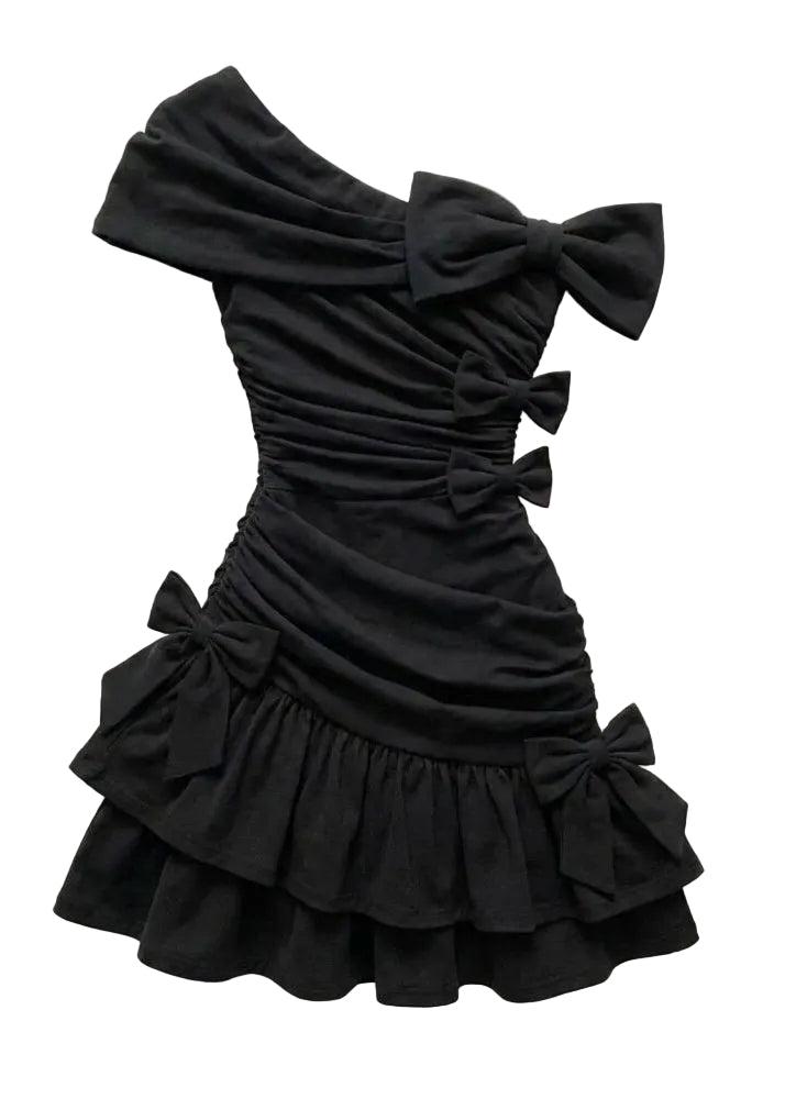 Kvinders Festkjole One Shoulder Design til Bryllup og Fest 0