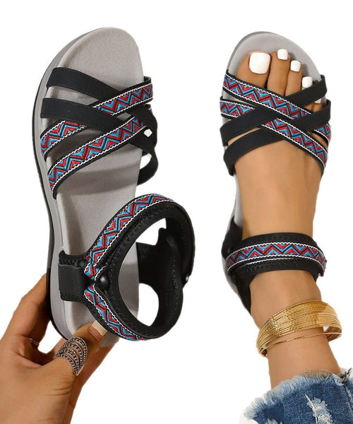 Kvinders Flade Sandaler Boho Stil 4