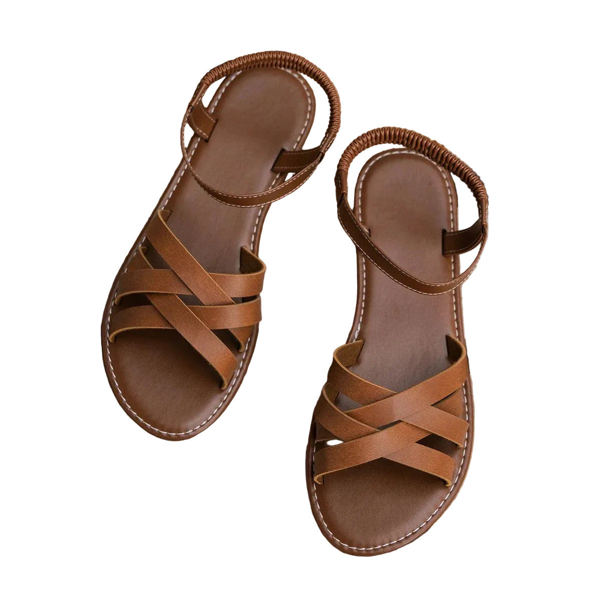 Kvinders Flade Sandaler Roman Strap Designer 1