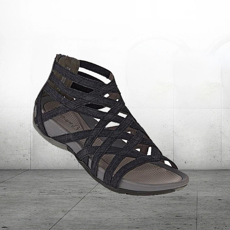 Kvinders Flade Sandaler Romersk Stil 3