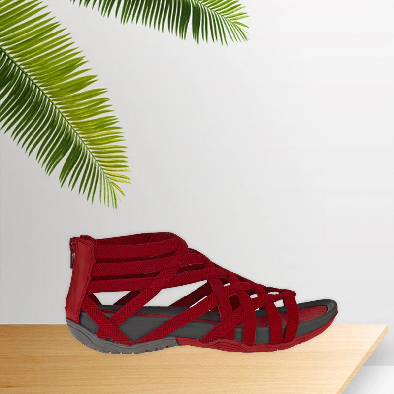 Kvinders Flade Sandaler Romersk Stil 5