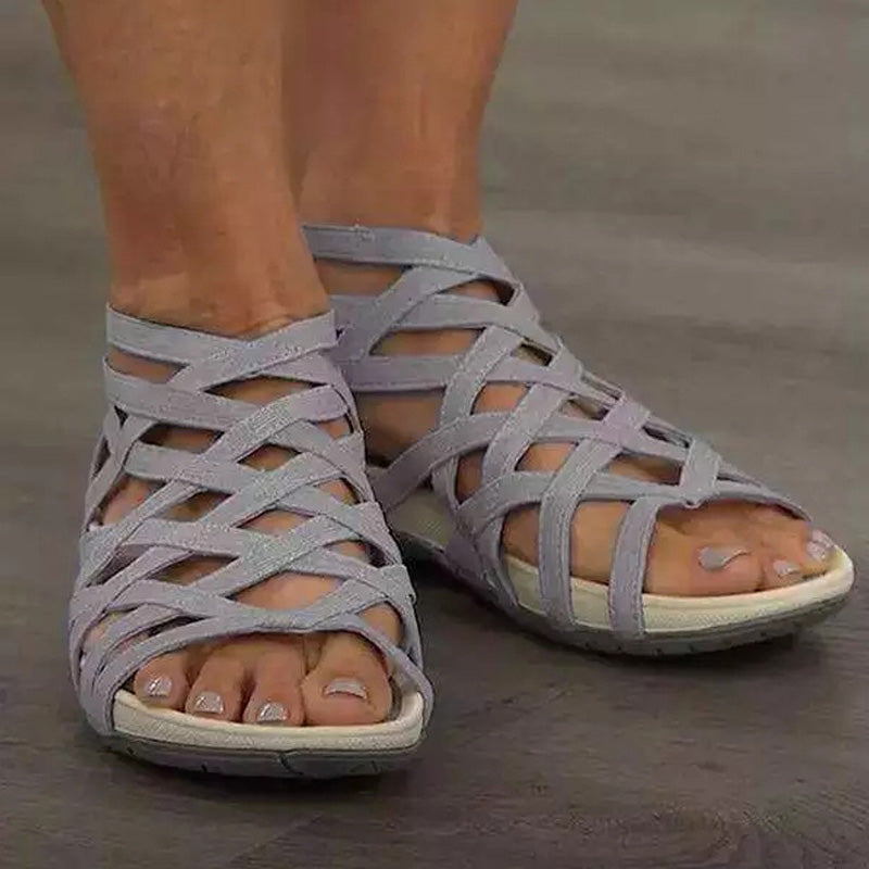 Kvinders Flade Sandaler Romersk Stil 6