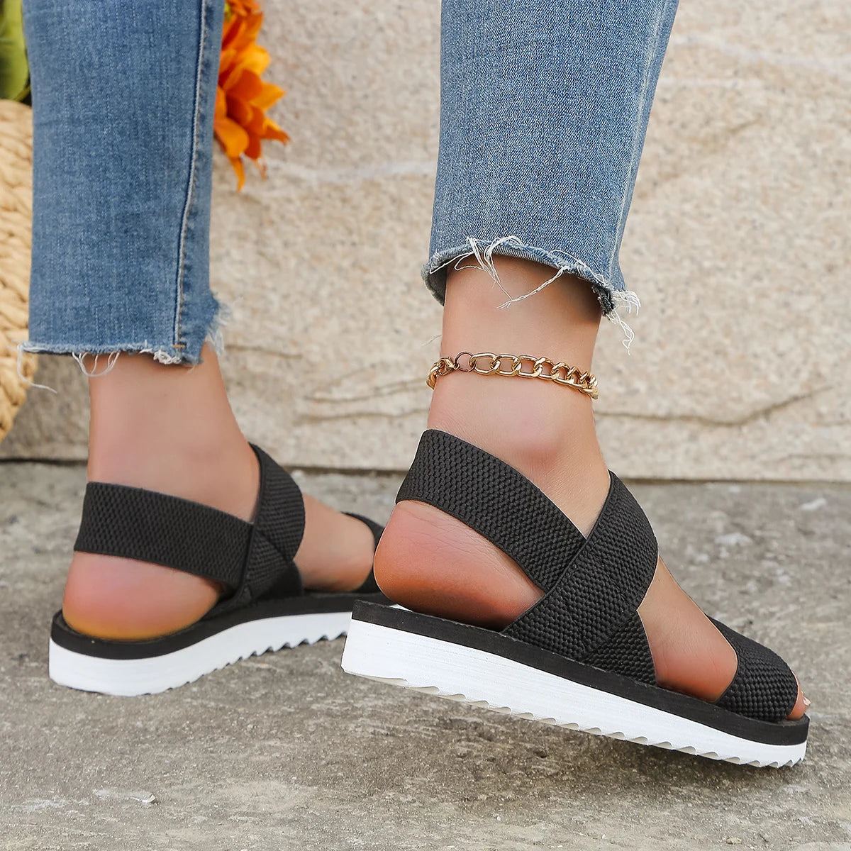 Kvinders Flade Sandaler med Anti-Slip Design 2