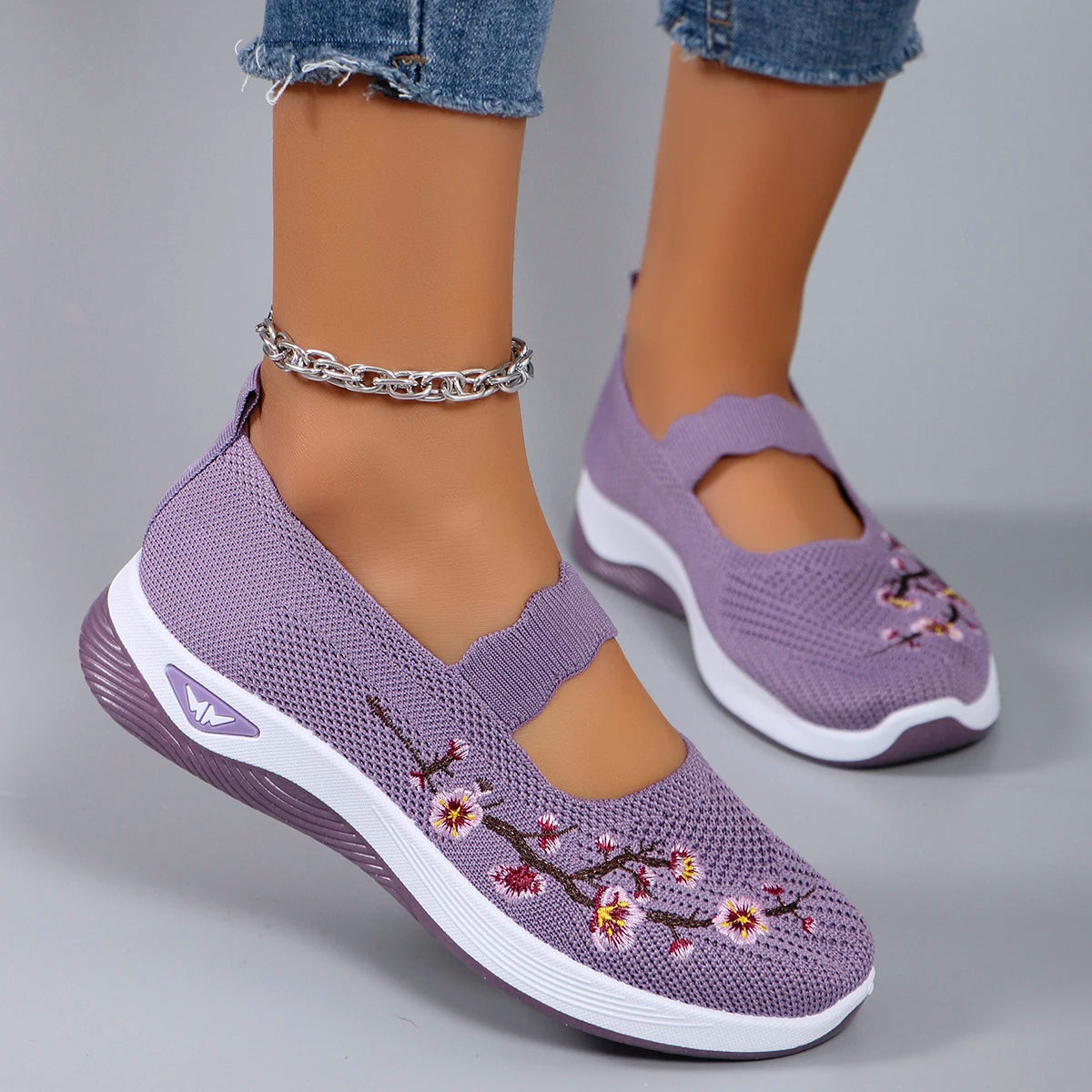 Kvinders Flade Sko Åndbart Mesh Casual Sommerfootwear 2