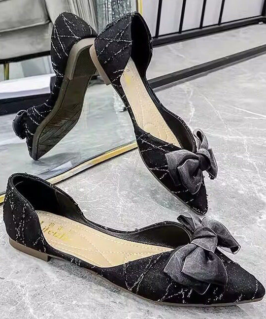 Kvinders Flade Sko med Sløjfe 3