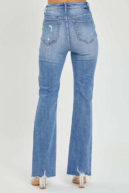 Kvinders Flare Jeans Høj Talje Medium Denim 3