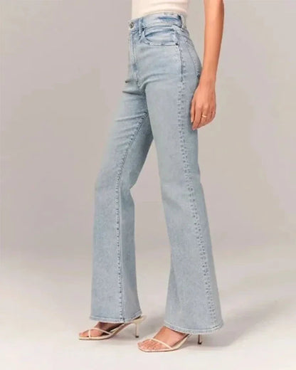 Kvinders Flared Jeans Højtaljede 1