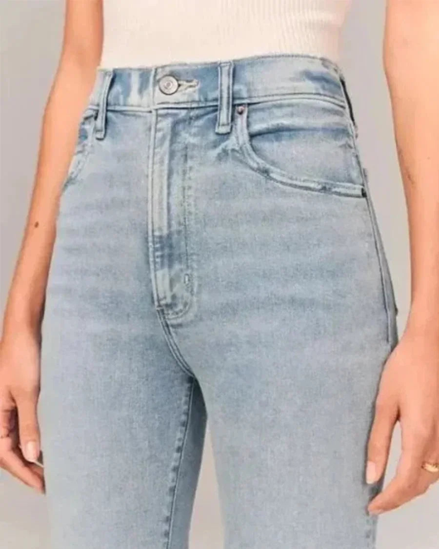 Kvinders Flared Jeans Højtaljede 3