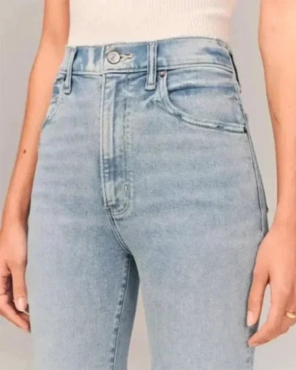 Kvinders Flared Jeans Højtaljede 3