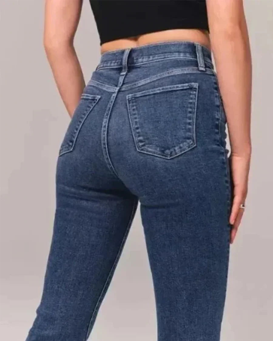 Kvinders Flared Jeans Højtaljede 7