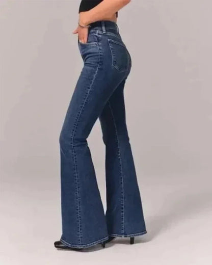 Kvinders Flared Jeans Højtaljede 8
