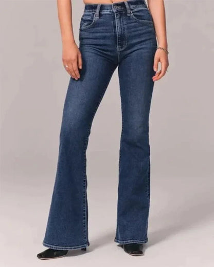 Kvinders Flared Jeans Højtaljede 9