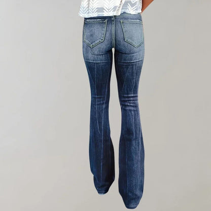Kvinders Flared Jeans Rippede 2