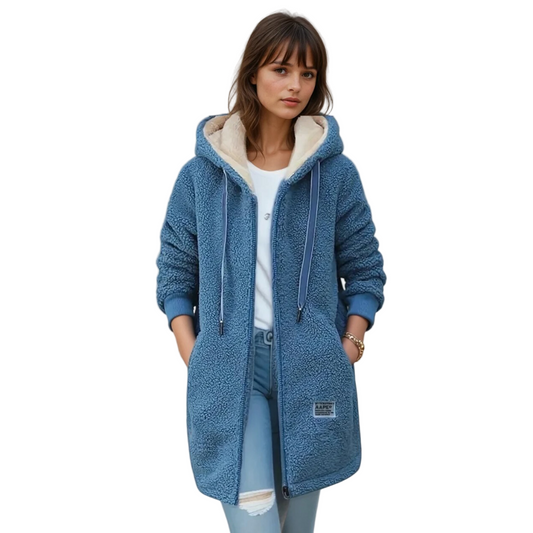 Kvinders Fleece Jakke Oversized Blød 0