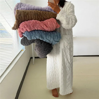 Kvinders Fleece Kjole Cozy Design Langærmet 2