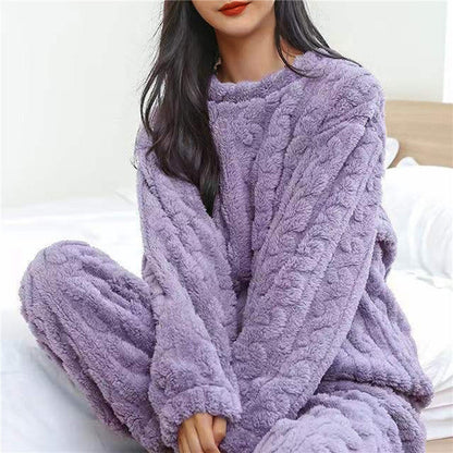 Kvinders Fleece Pyjamasæt Komfortabelt 7