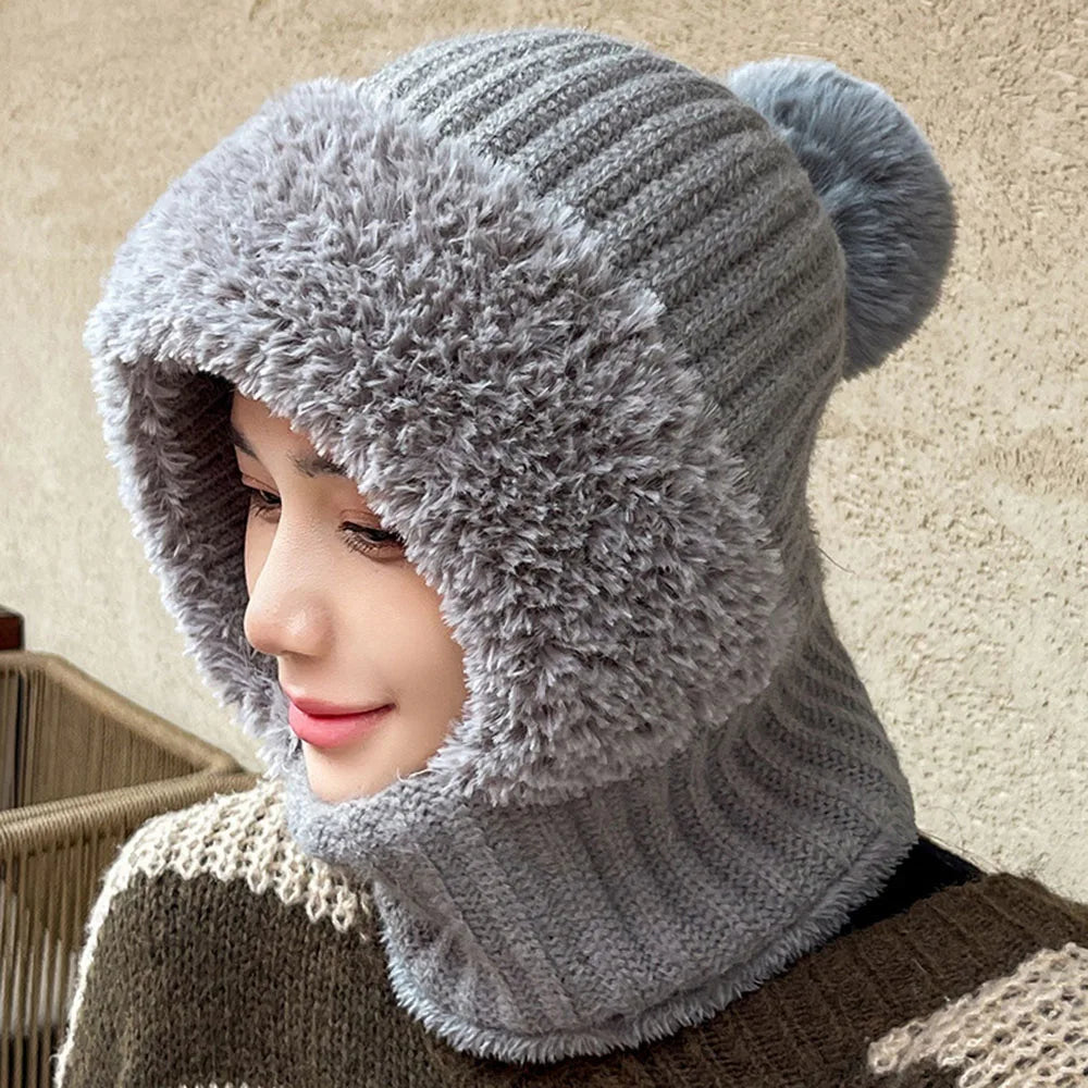 Kvinders Fleece Vinterhat med Snood Casual 2