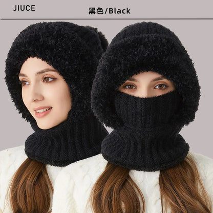 Kvinders Fleece Vinterhat med Snood Casual 4