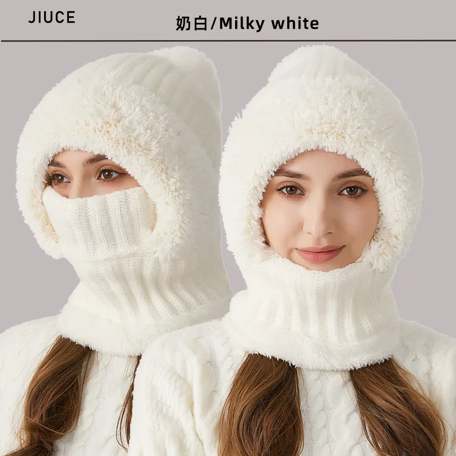 Kvinders Fleece Vinterhat med Snood Casual 5