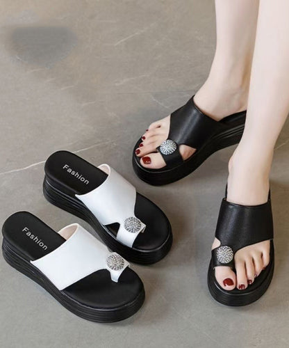 Kvinders Flip Flops med Platform 0