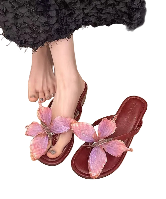 Kvinders Flip Flops med Sommerfugl Design 0