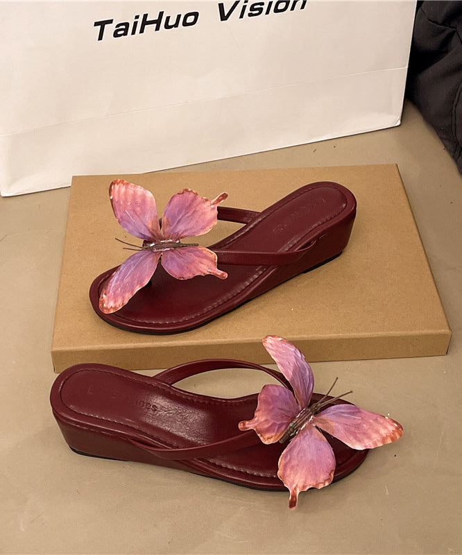 Kvinders Flip Flops med Sommerfugl Design 3