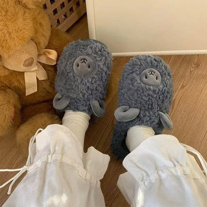 Kvinders Fluffy Dyretøfler Komfortable 15